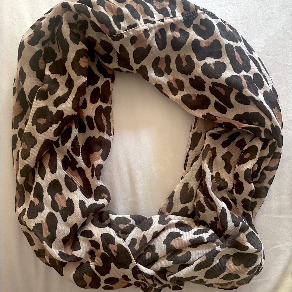 Leopard Print Infinity Scarf